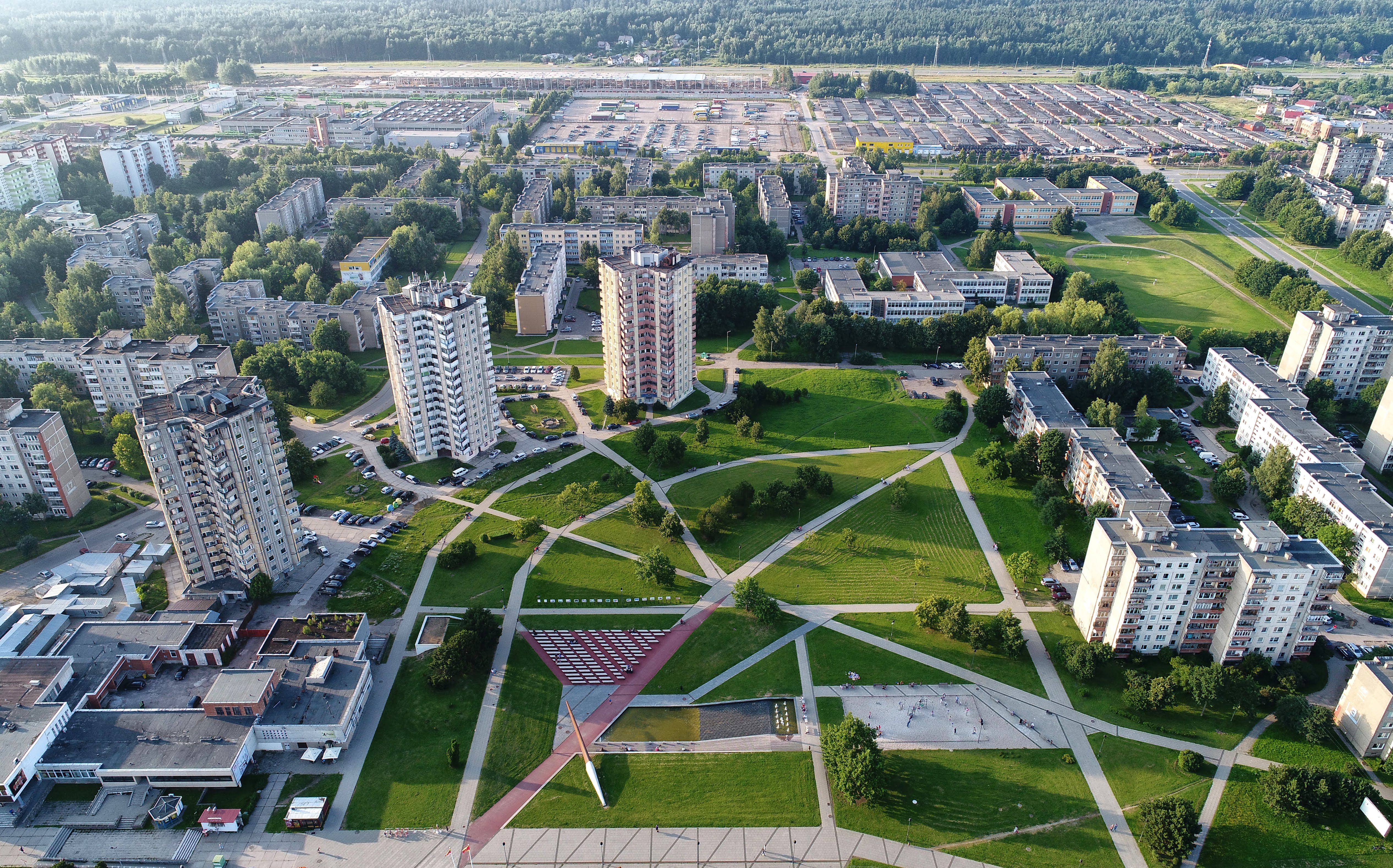 Kalniečių parkas entrance